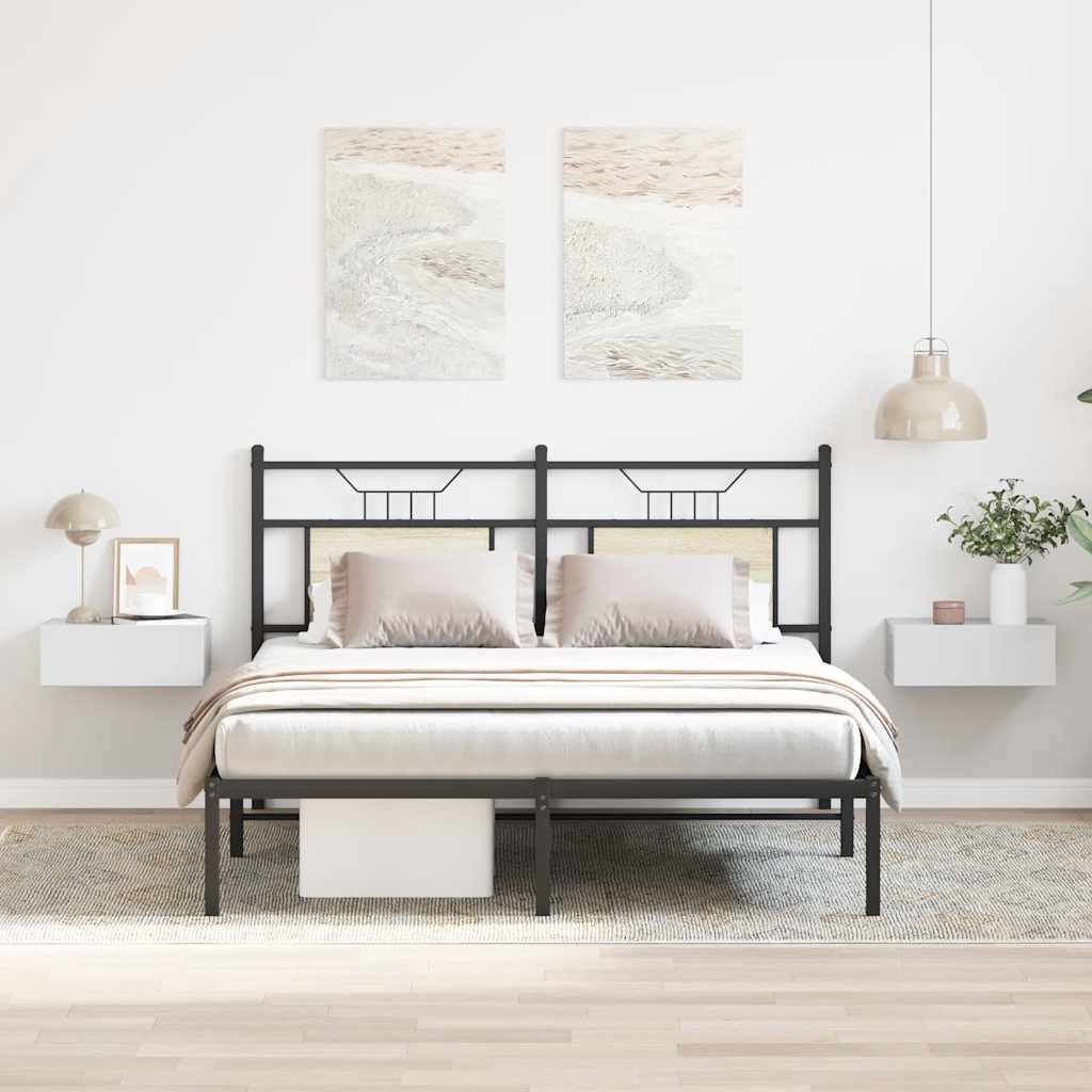 Прикроватные тумбочки навесные 2 шт. глянцевый белый 40 x 30 x 15 см, искусственное дерево