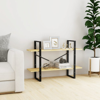 2-korruseline raamaturiiul, 100 x 30 x 70 cm, männipuit