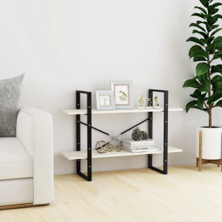 Двухъярусный книжный шкаф, 100 x 30 x 70 см, белый, сосна