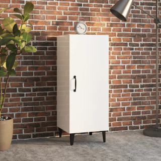 Буфетный шкаф, белый глянцевый, 34,5 x 34 x 90 см, искусственное дерево