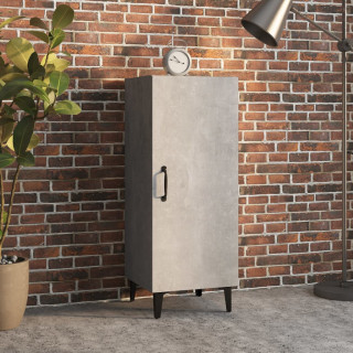 Буфет, бетонно-серый, 34,5x34x90 см, искусственное дерево