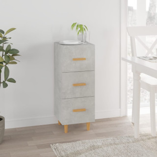 Буфет, бетонно-серый, 34,5 x 34 x 90 см, искусственное дерево