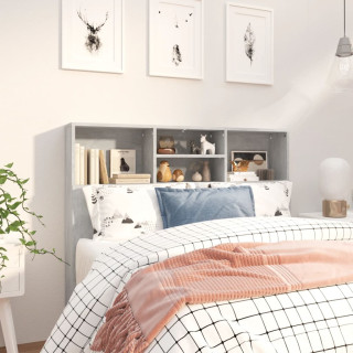 Шкафчик у изголовья, бетонно-серый, 120 x 19 x 103,5 см