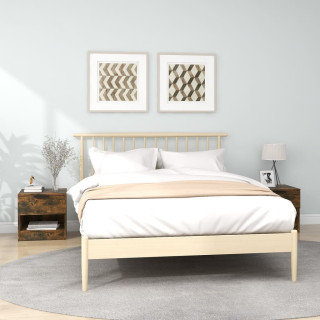 Прикроватные тумбочки 2 шт, дымчатый дуб, искусственное дерево