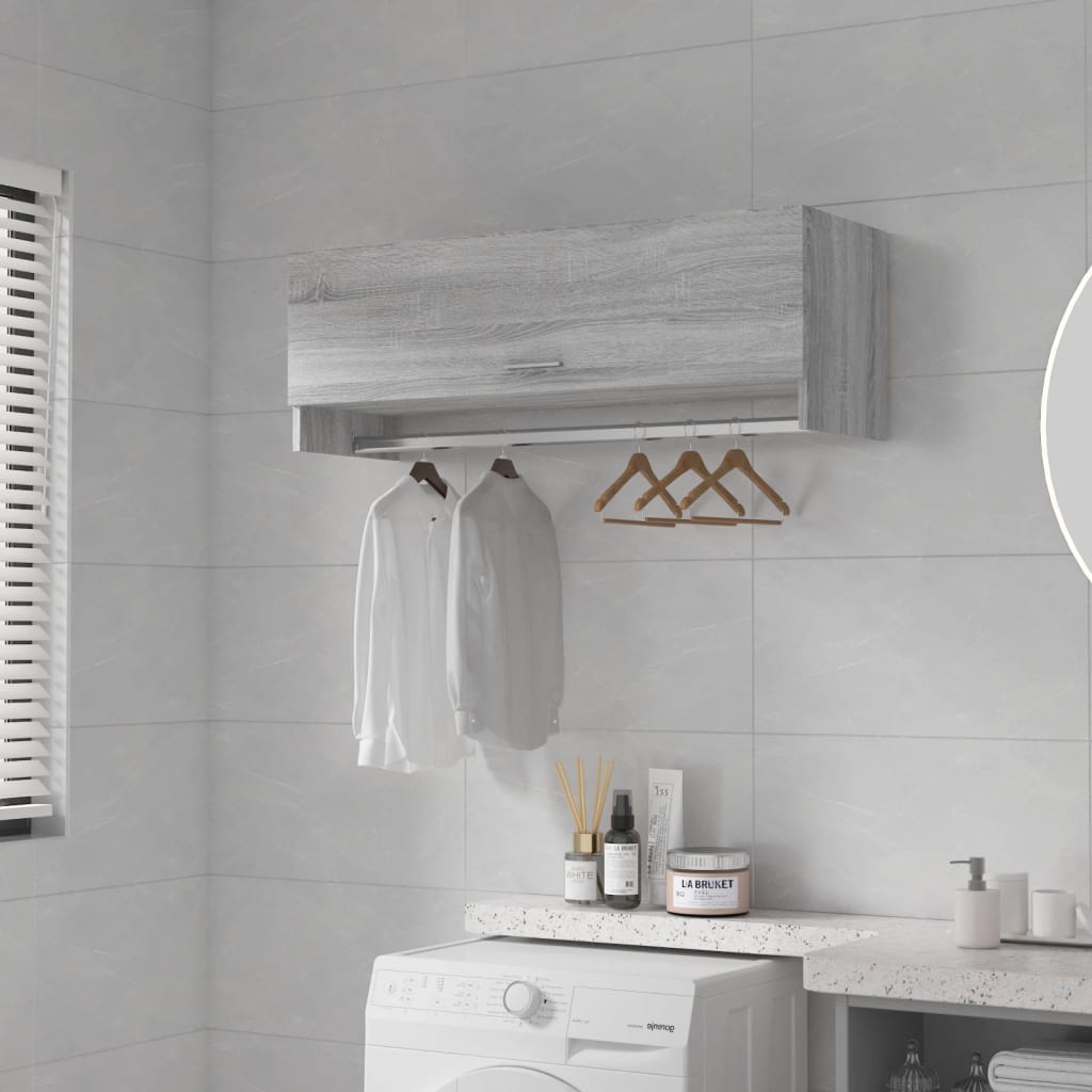 Garderoob, hall Sonoma tamm, 100x32,5x35 cm, tehispuit