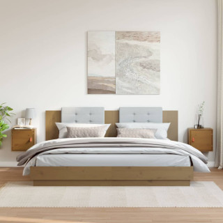 Комплект настенных шкафов 2 шт, медовый, 31,5x30x30 см, сосна