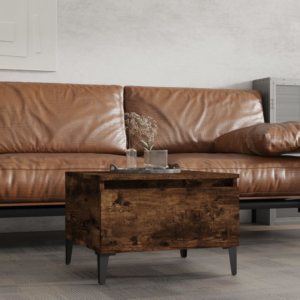 Приставной столик, дымчатый дуб, 50x46x35 см, искусственное дерево