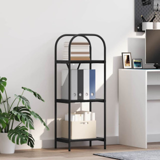 Raamatukapp Must tamm 40 x 30 x 109 cm Tehispuit