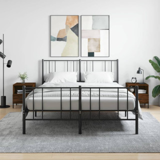 Прикроватные тумбочки 2 шт, коричневый дуб, 40 x 35 x 47,5 см, ДСП