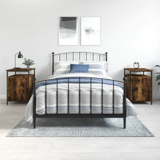 Прикроватные тумбочки 2 шт, дымчатый дуб, 40 x 42 x 60 см, искусственное дерево