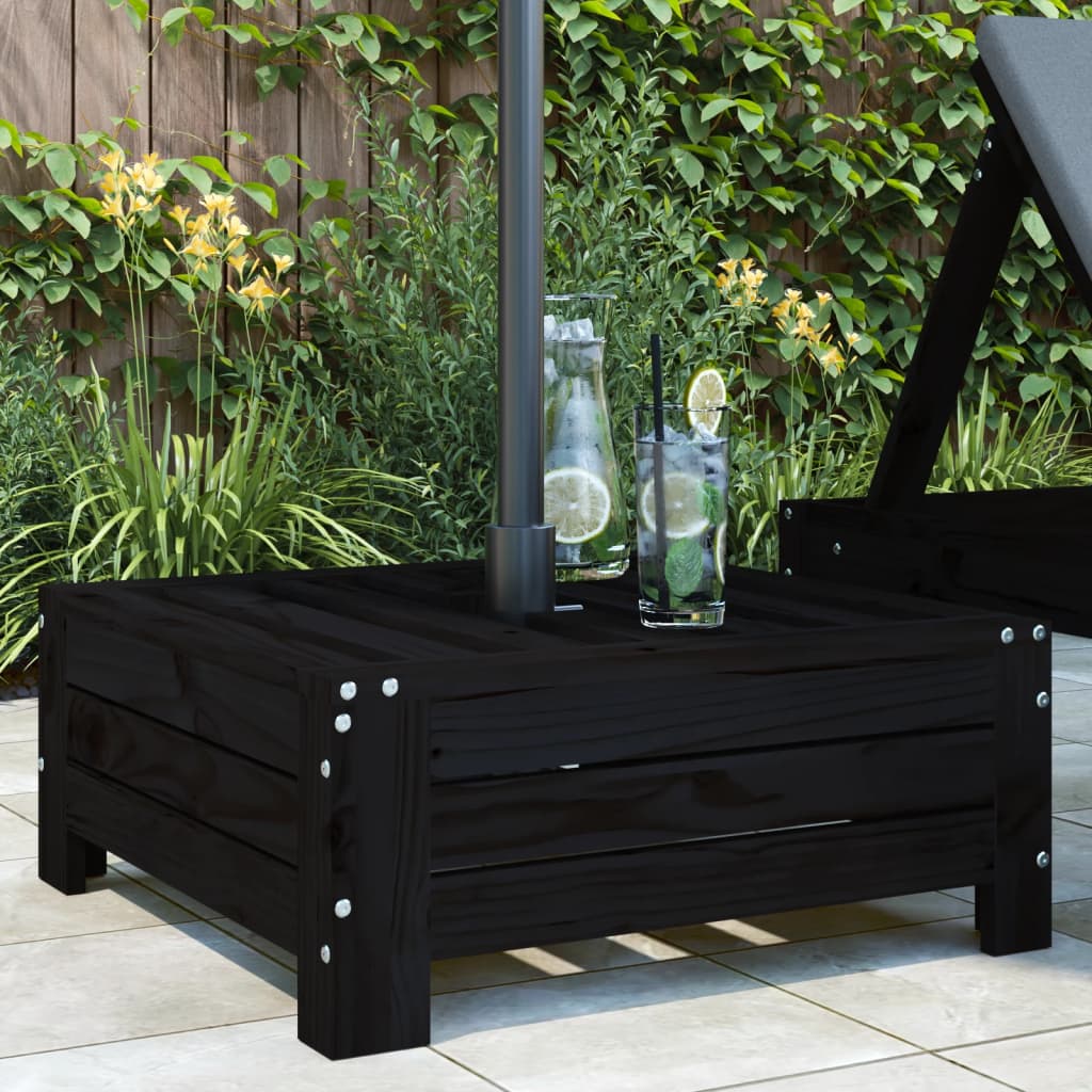 päikesevarju aluse kate, must, männipuit