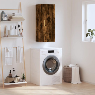 настенный шкаф, дымчатый дуб, 34,5x34x90 см