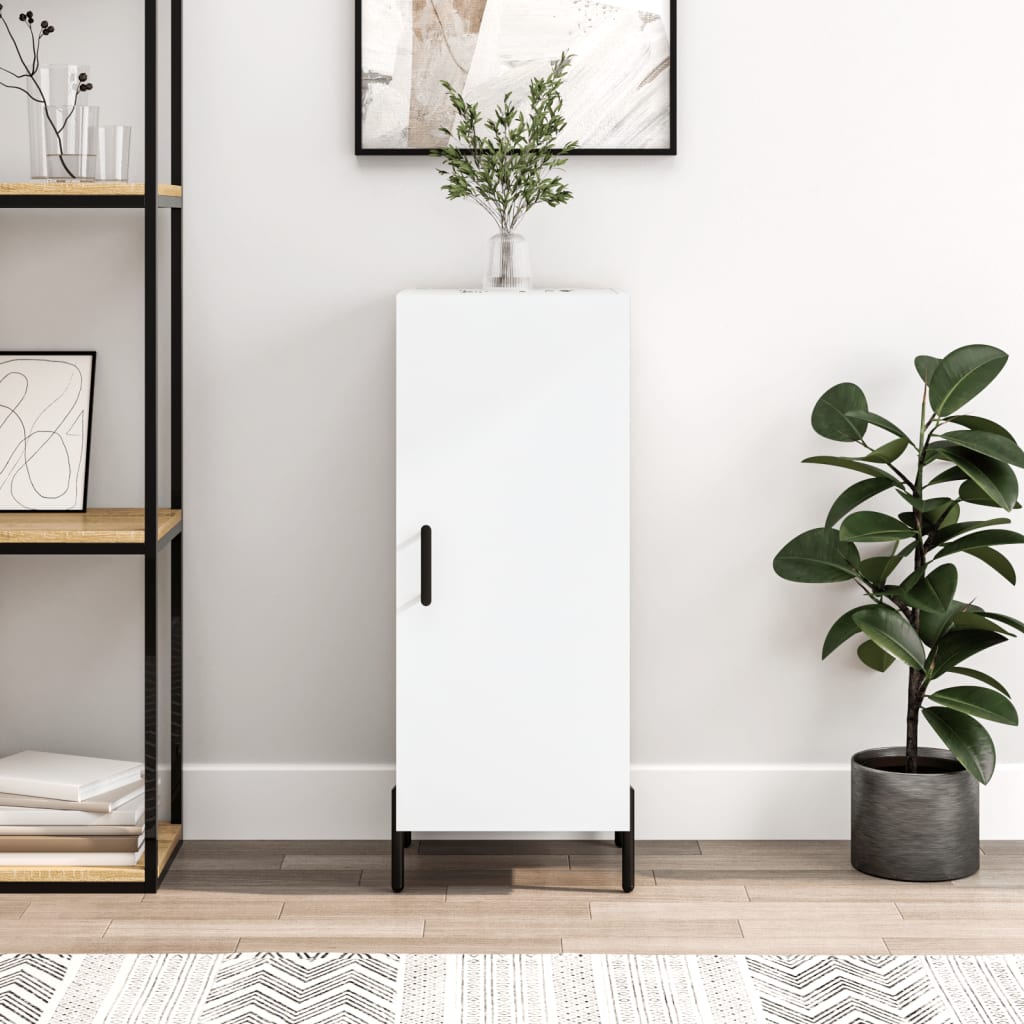 Буфет, белый, 34,5 x 34 x 90 см, искусственное дерево