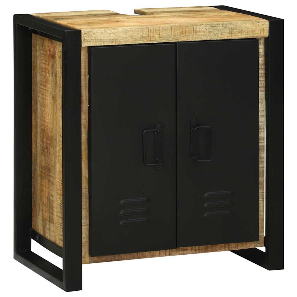 Valamu kapp ladustamisega Pruun 55 x 35 x 60 cm Mangopuit