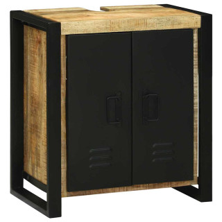 Valamu kapp ladustamisega Pruun 55 x 35 x 60 cm Mangopuit