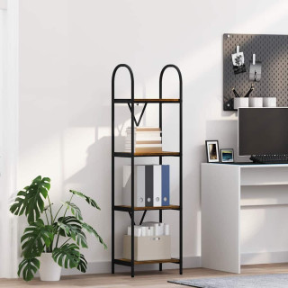 Raamatukapp Suitsutatud tamm 40 x 30 x 146 cm Tehispuit