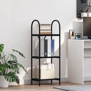 Raamatukapp Must tamm 40 x 30 x 109 cm Tehispuit