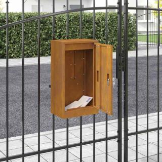 postkast Rooste 30 x 23 x 55 cm Kulunud teras
