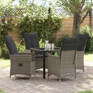 Aia söögilaudade komplekt padjaga 5 pcs Hall Polürooster