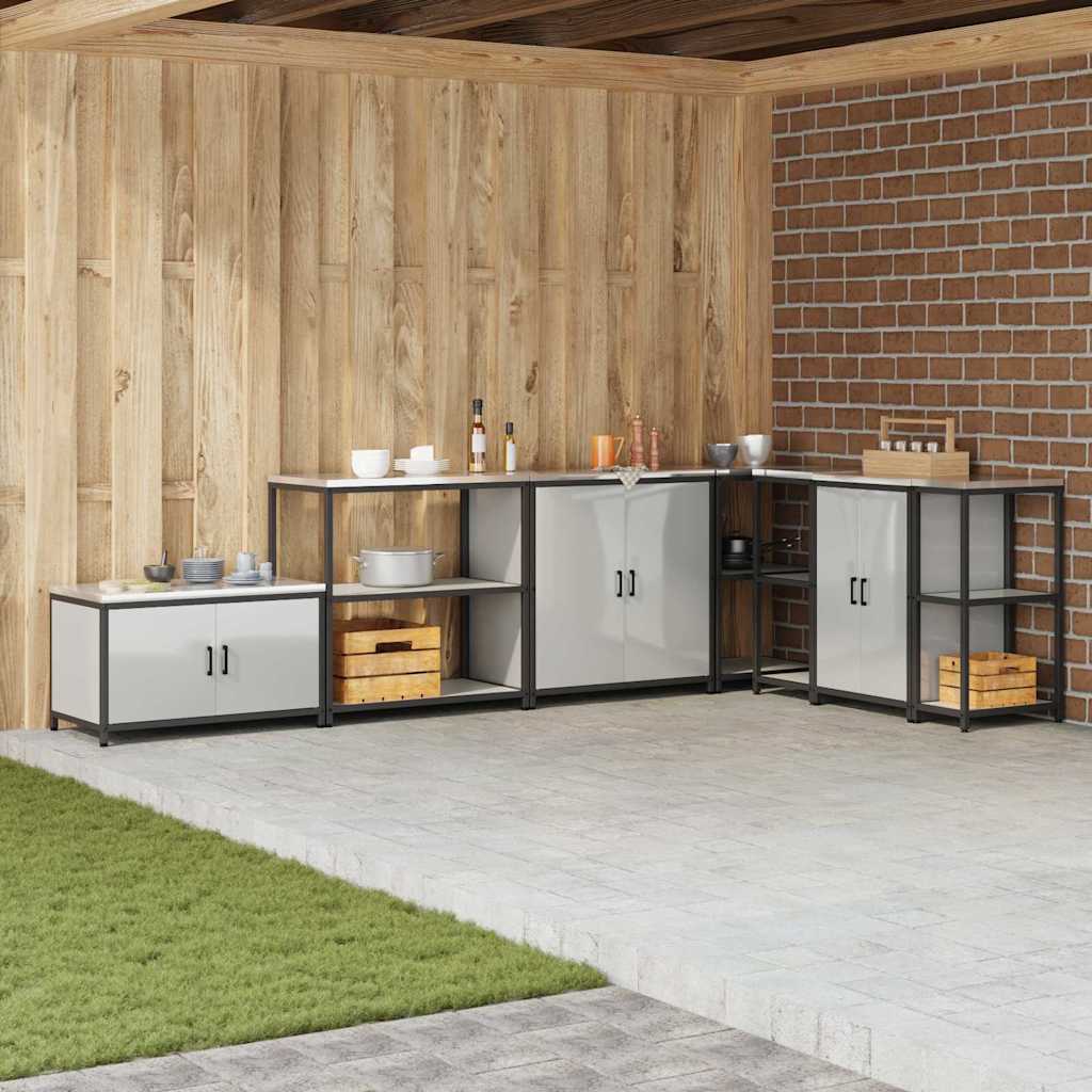 Köögisäilituse riiul riiuliga Hõbedane Galvaniseeritud teras