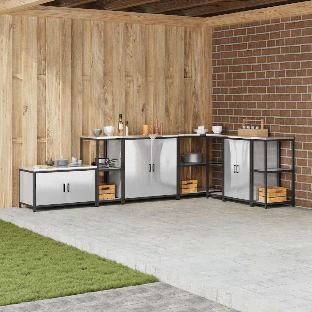 Köögisäilituse riiul riiuliga Hõbedane Roostevaba teras