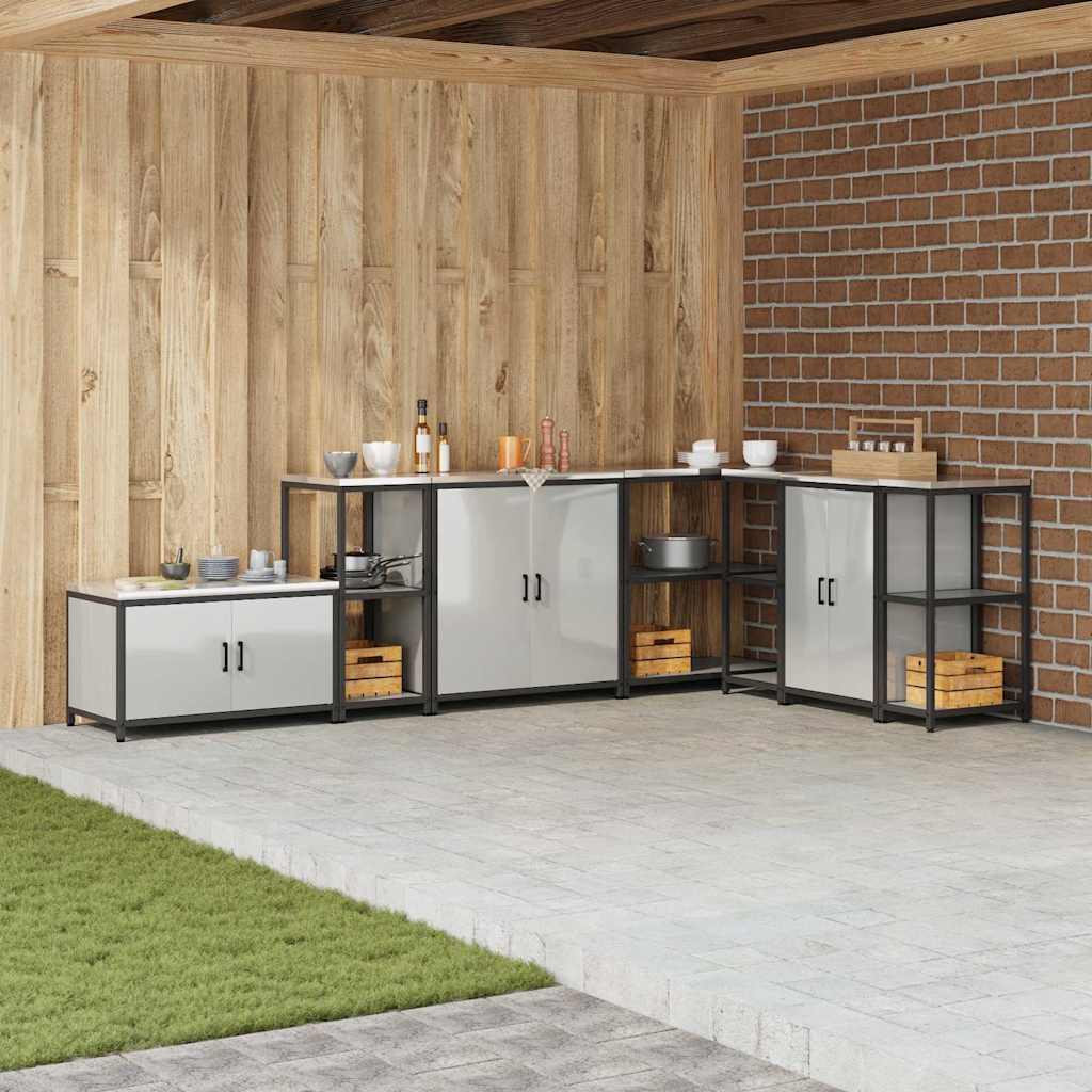 Köögisäilituse riiul riiuliga Hõbedane Galvaniseeritud teras