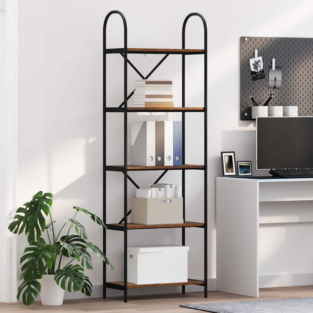 Raamatukapp Vana puit 60 x 30 x 183 cm Tehispuit