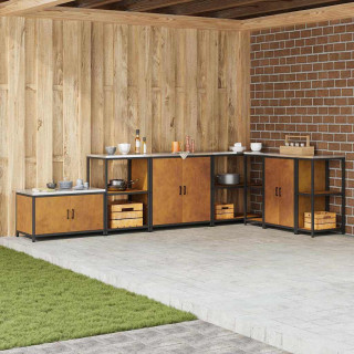 Roostevärvi köögikapp riiuliga, hoiukapp uksega, 60 x 50 x 92 cm