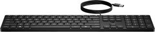 HP 320K USB Wired Keyboard - Black - EST