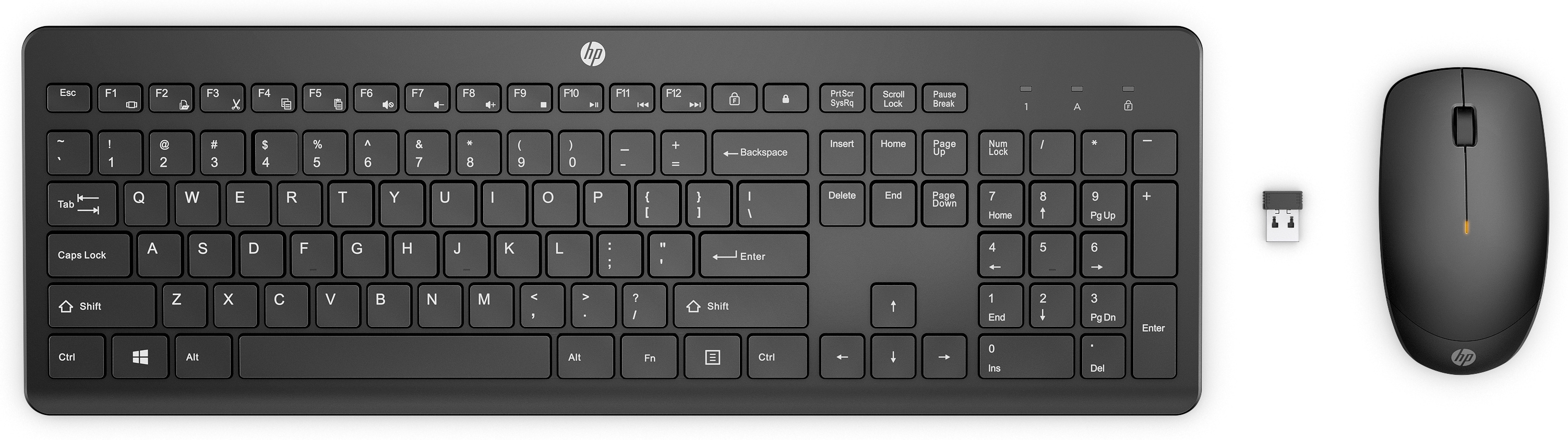 HP 235 Wireless Mouse Keyboard Combo - Black - US ENG