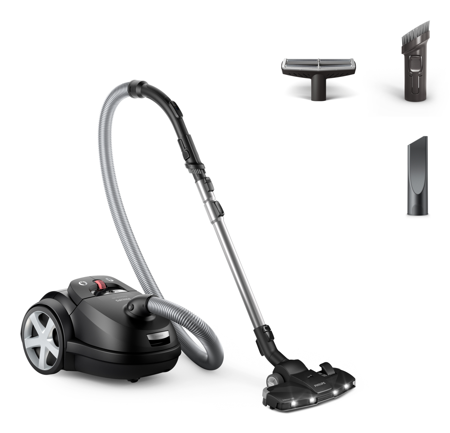 Philips Performer LED 8000 Series Bagged vacuum cleaner XD8122/10, 900W, TriActive