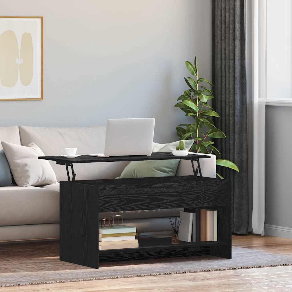 Kohvilaud Must tamm 80 x 50.5 x 41.5 cm Tehispuit