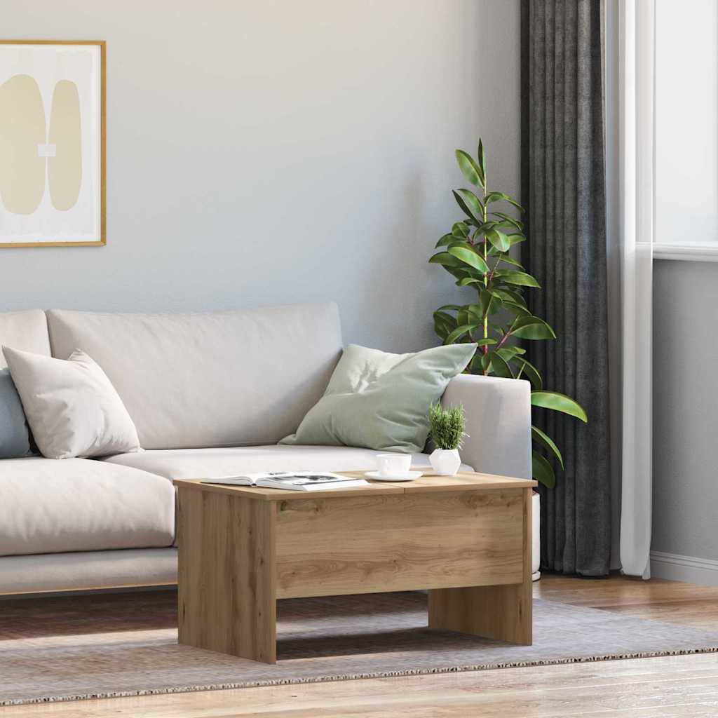 Kohvilaud käsitöötamm 80 x 50,5 x 42,5 cm Tehispuit