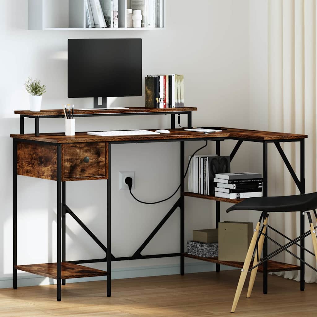 Laud sahtliga Suitsutatud tamm 120 x 79 x 86.5 cm Tehispuit