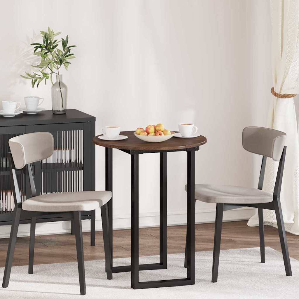 Lauda peal Pruun tamm 60 x 60 x 1.5 cm Tehispuit