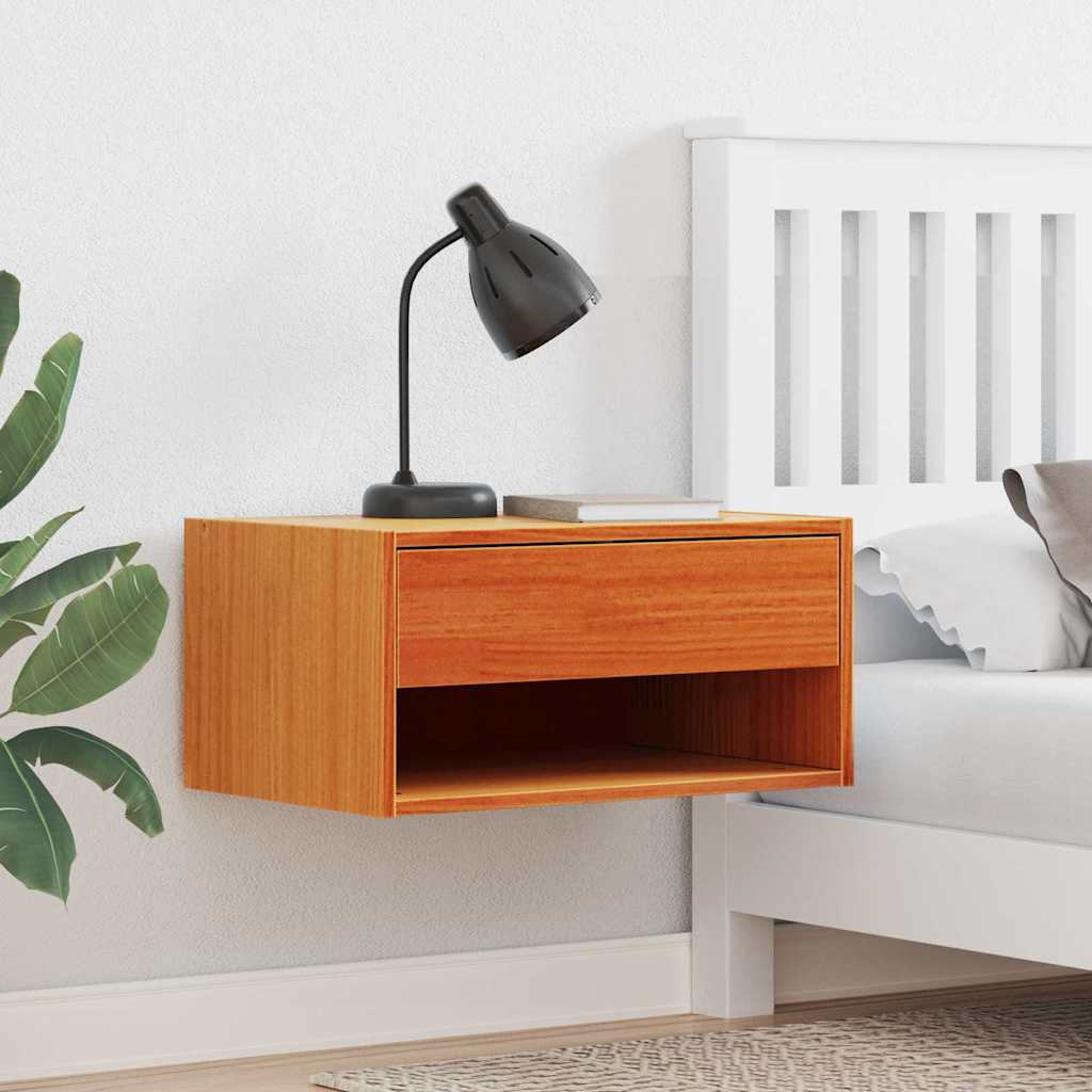 Öökapp sahtliga 2 pcs Vahapruun 50 x 32.5 x 24 cm Männipuit