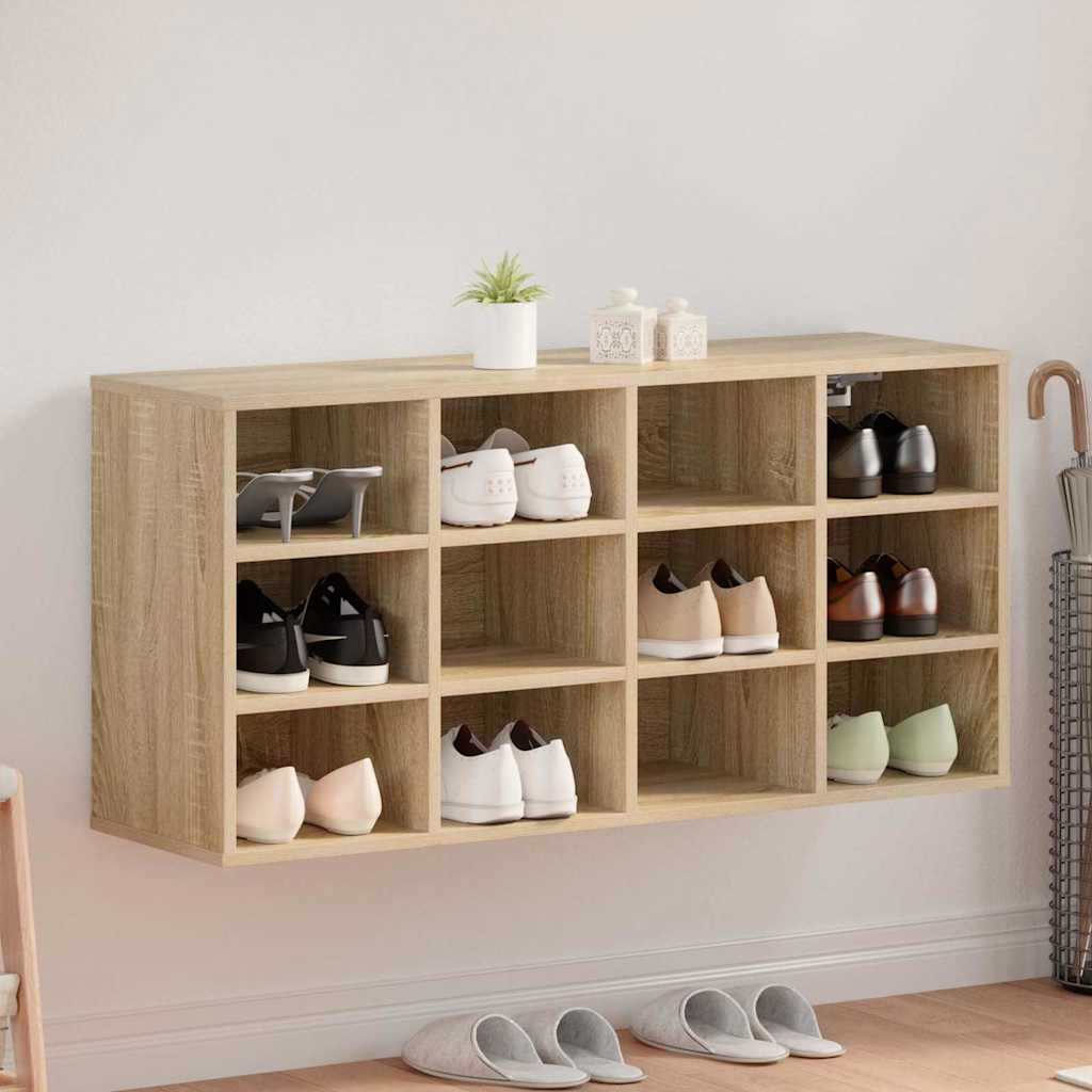 Jalatsikapp riiuliga Sonoma tamm 103 x 30 x 51 cm Tehispuit