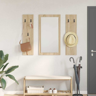 Seinale kinnitatav riidepuu Sonoma tamm 96 x 1.5 x 90 cm