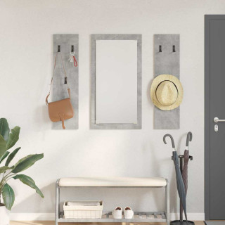 Seinale kinnitatav riidepuu Betoonihall 96 x 1.5 x 90 cm