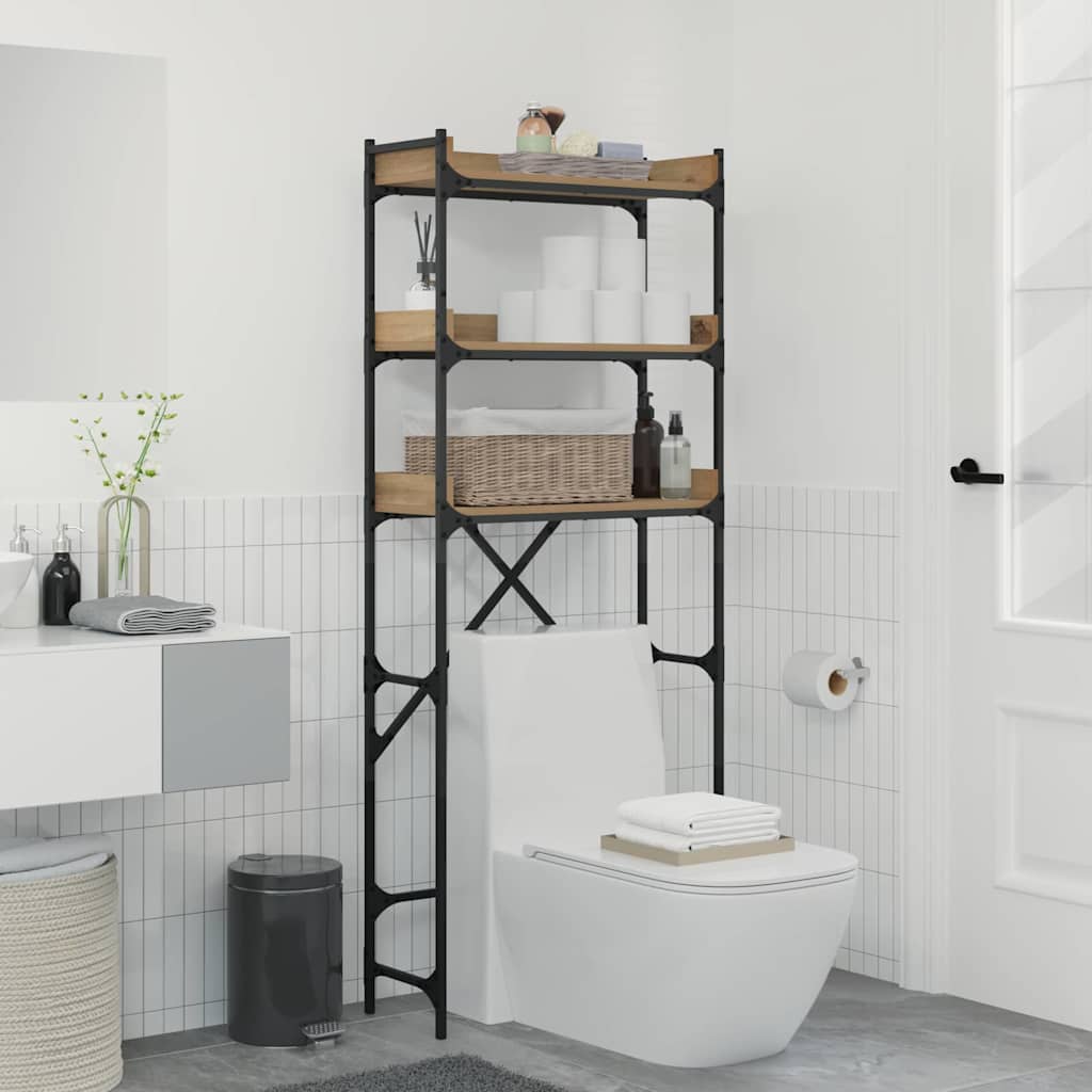 Pesumasina riiul riiuliga 67 x 25 x 163 cm Tehispuit