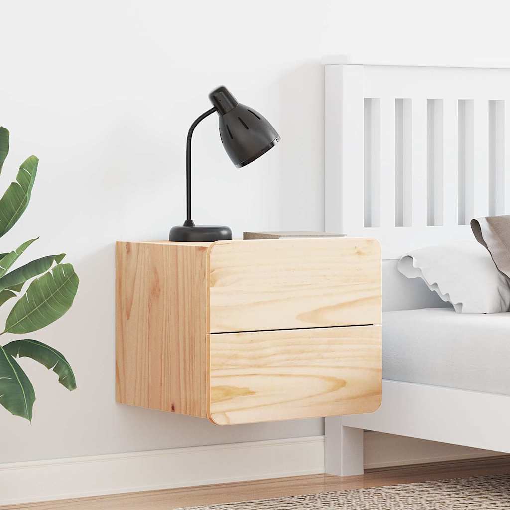 Öökapp sahtliga 2 pcs Pruun 39 x 34 x 33 cm Männipuit