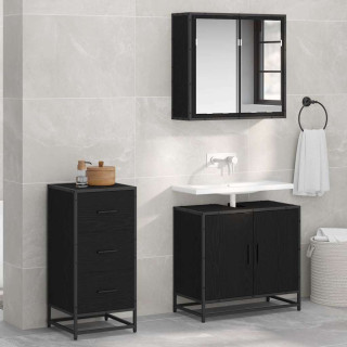 Kõide sahtliga Must tamm 35.5 x 35 x 76 cm Tehispuit