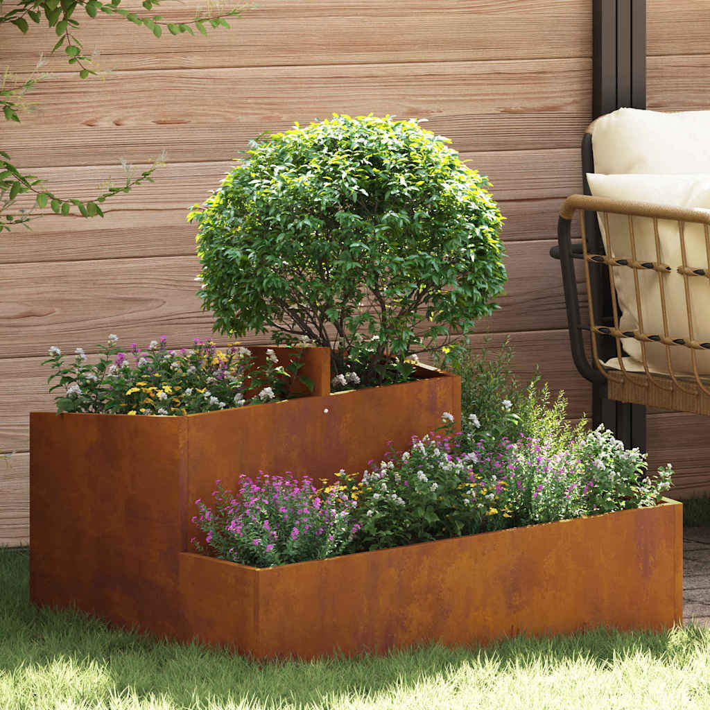 Aia istutuspot Pruun 80 x 80 x 50 cm Kulunud teras