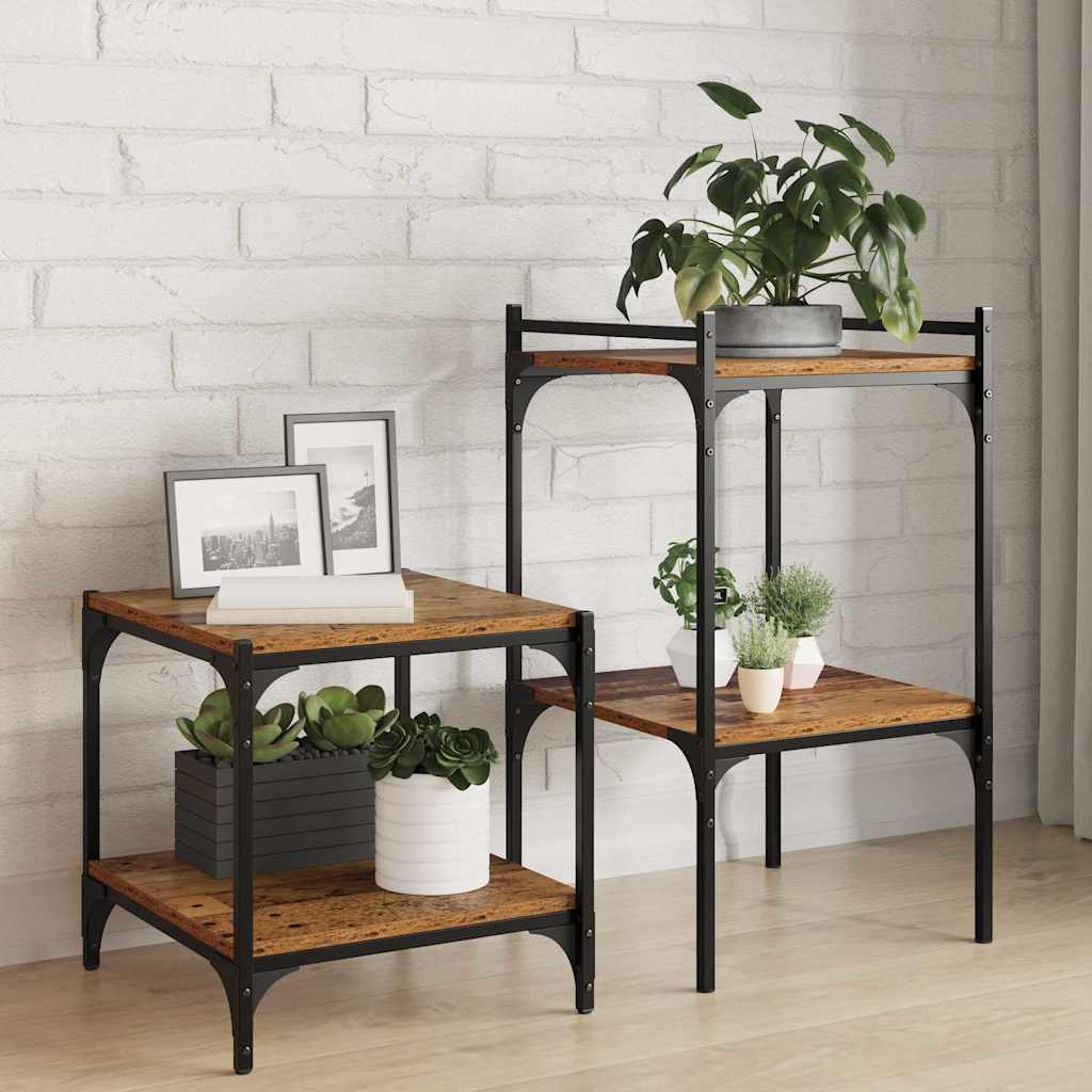 Raamatute riiuli plaat 4 pcs Pruun 40 x 40 x 1.5 cm Tehispuit