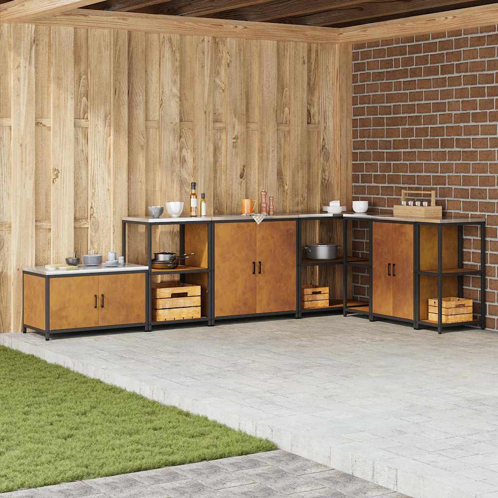 Köögivarustuse Kapp riiuliga Rooste Kulumisevastane teras