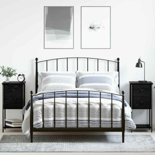 Öölambi kapp sahtliga 2 pcs Must tamm 32 x 42 x 70 cm Tehispuit