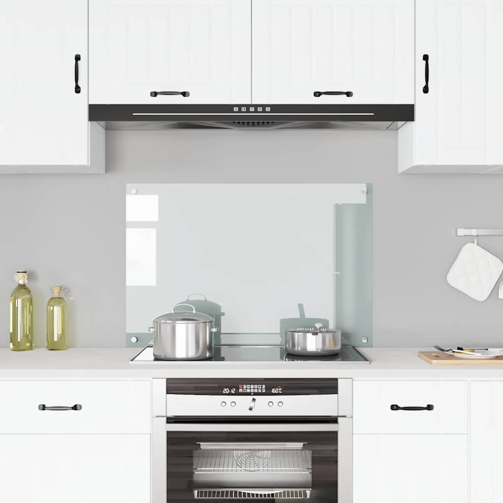 köögi pritsmekaitse, läbipaistev, 90 x 60 cm, karastatud klaas