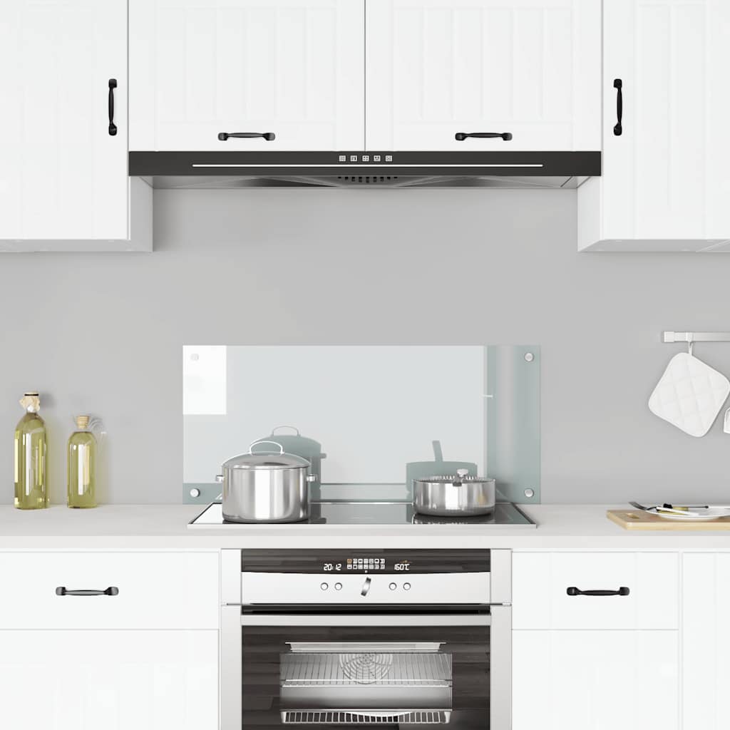 köögi pritsmekaitse, läbipaistev, 90 x 40 cm, karastatud klaas