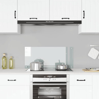 Кухонный фартук из закаленного стекла, прозрачный, 90 x 40 см