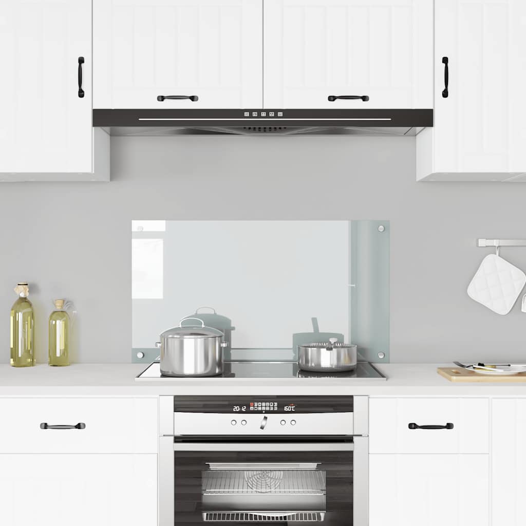 köögi pritsmekaitse, läbipaistev, 90 x 50 cm, karastatud klaas